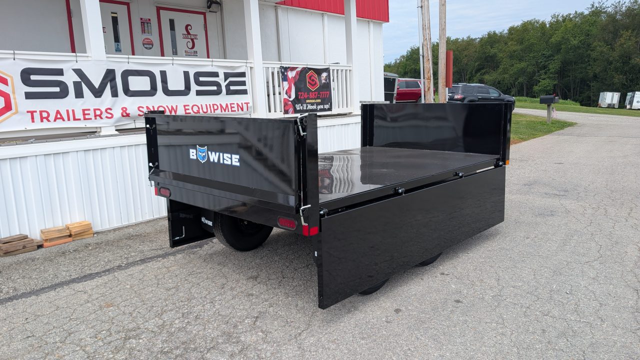 New 2027 BWise 6x10 Deckover Dump Trailer w/ Drop Sides!!!