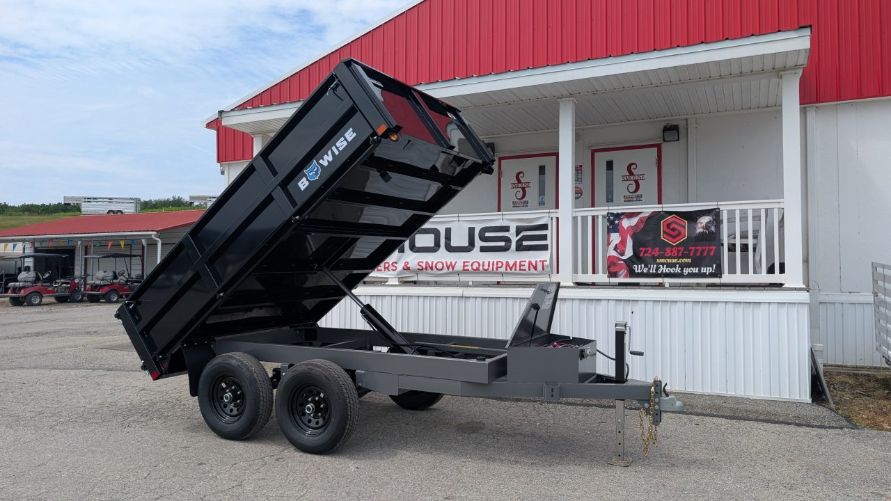 New 2027 BWise 6x10 Deckover Dump Trailer w/ Drop Sides!!!