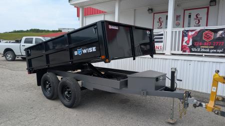 New 2027 BWise 6x10 Deckover Dump Trailer w/ Drop Sides!!!