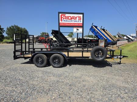 New 2026 Top Hat Trailers 16' x 77" LDX Tandem Axle Utility Trailer