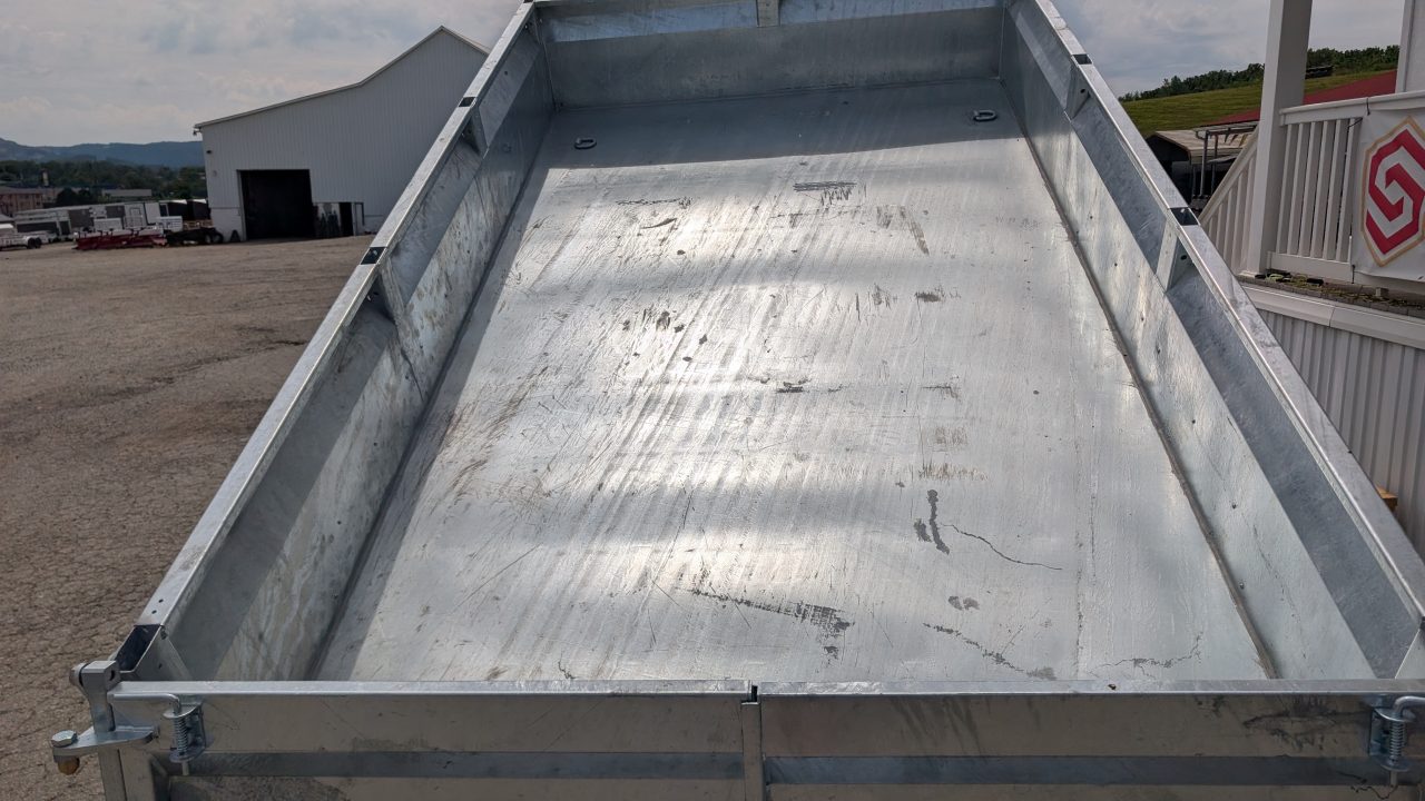 New 2027 BWISE 6x10 Lo Pro GALVANIZED Equipment Dump w/ Underbody Ramps