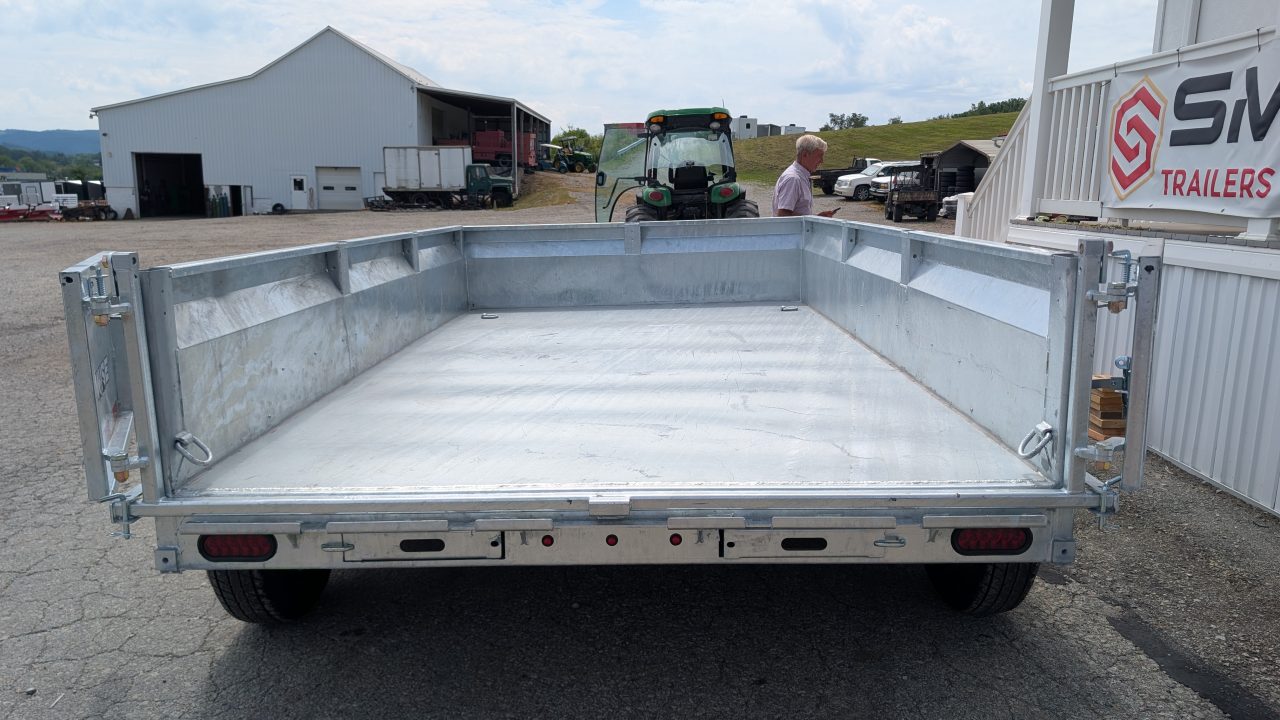 New 2027 BWISE 6x10 Lo Pro GALVANIZED Equipment Dump w/ Underbody Ramps