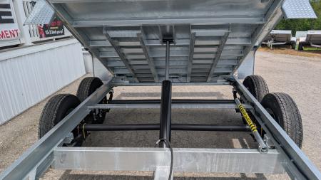 New 2027 BWISE 6x10 Lo Pro GALVANIZED Equipment Dump w/ Underbody Ramps