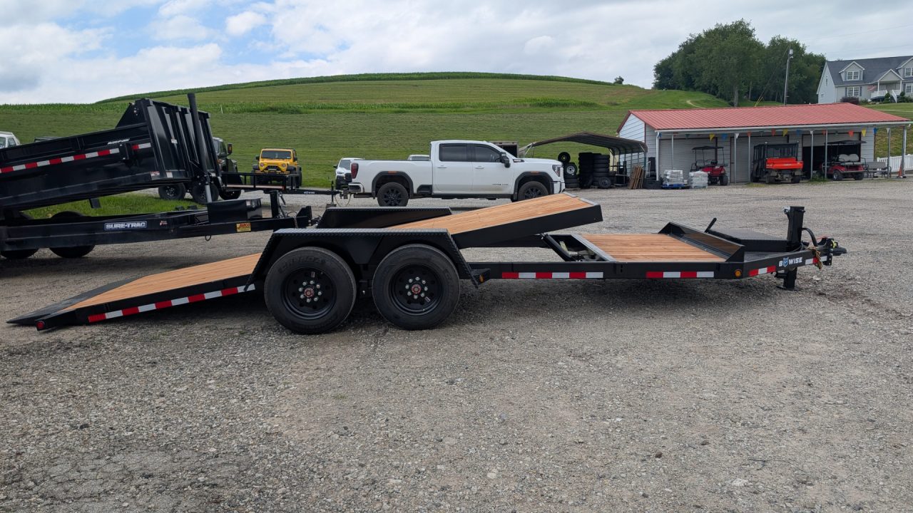 New 2027 BWise 22' (4+18) Lo Pro Gravity Split Tilt Trailer (8K AXLES!!!)