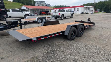 New 2027 BWise 22' (4+18) Lo Pro Gravity Split Tilt Trailer (8K AXLES!!!)