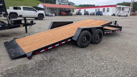 New 2027 BWise 22' (4+18) Lo Pro Gravity Split Tilt Trailer (8K AXLES!!!)