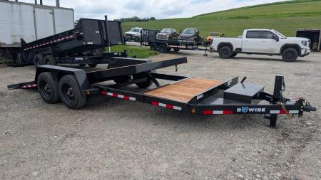 New 2027 BWise 22' (4+18) Lo Pro Gravity Split Tilt Trailer (8K AXLES!!!)