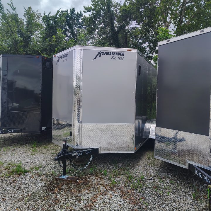 New 2027 Homesteader Trailer 7x14 TA, 6'6" interior height, 3.5k axles, .080 polycore Cargo / Enclosed Trailer