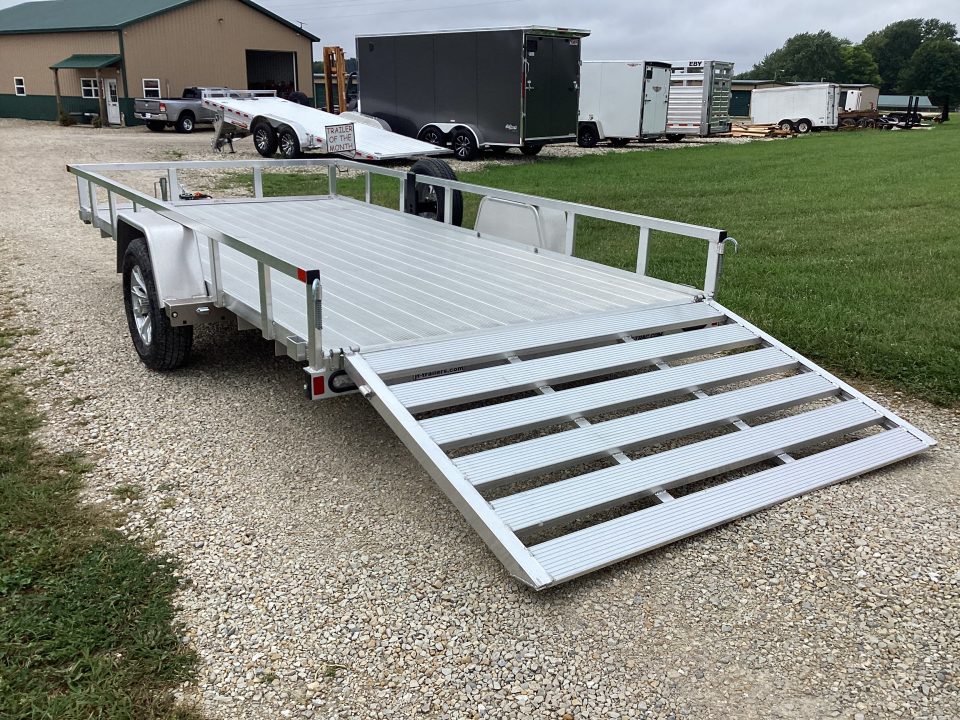 Used 2024 Sure-Trac 82X14 Aluminum Utility Trailer, 3K