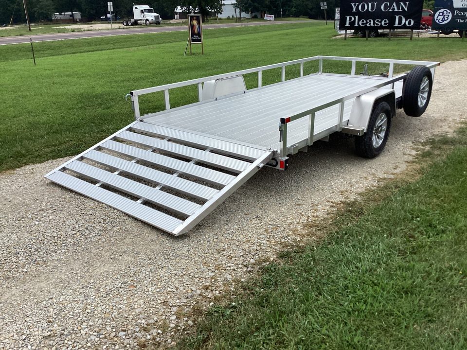 Used 2024 Sure-Trac 82X14 Aluminum Utility Trailer, 3K