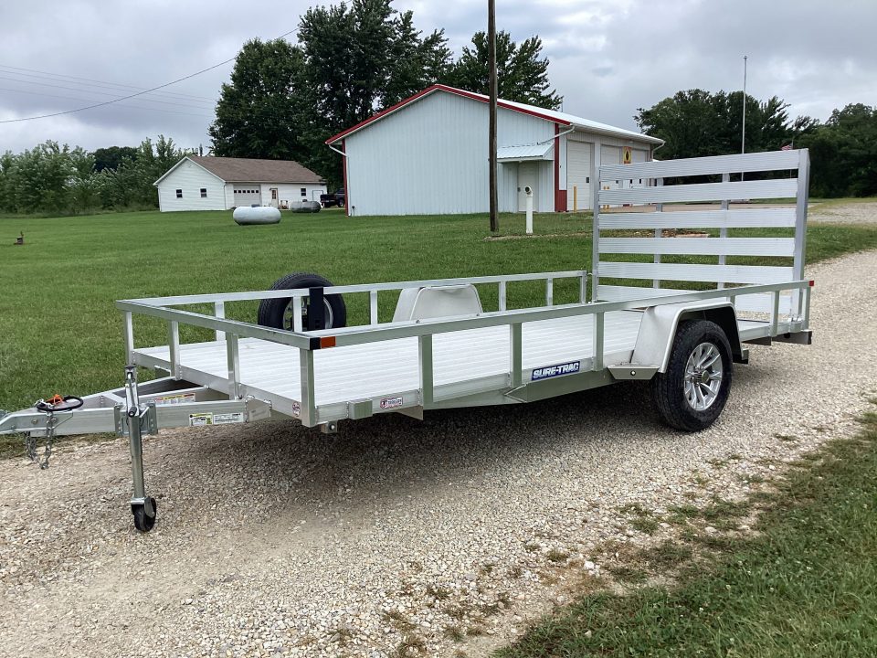 Used 2024 Sure-Trac 82X14 Aluminum Utility Trailer, 3K