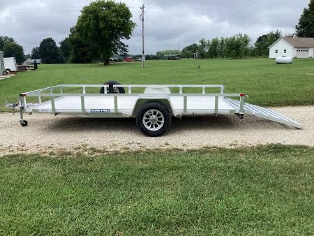 Used 2024 Sure-Trac 82X14 Aluminum Utility Trailer, 3K