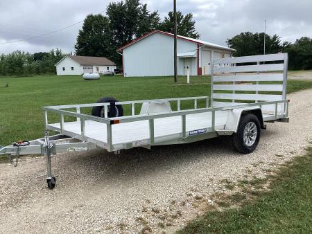 Used 2024 Sure-Trac 82X14 Aluminum Utility Trailer, 3K