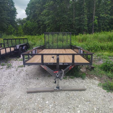 New 2026 WD Trailers 83x16 TA, Straight deck with 48  gate, 3.5k axles Utility Trailer