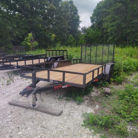 New 2026 WD Trailers 83x16 TA, Straight deck with 48" gate, 3.5k axles Utility Trailer