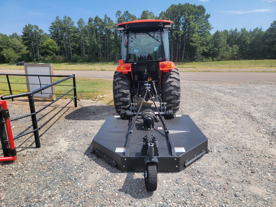 New 2026 Bad Boy 5055CS Tractor Shuttle Shift / 6' HD Rotary Cutter / 7' Grapple / 25' Top Hat Deckover Gooseneck