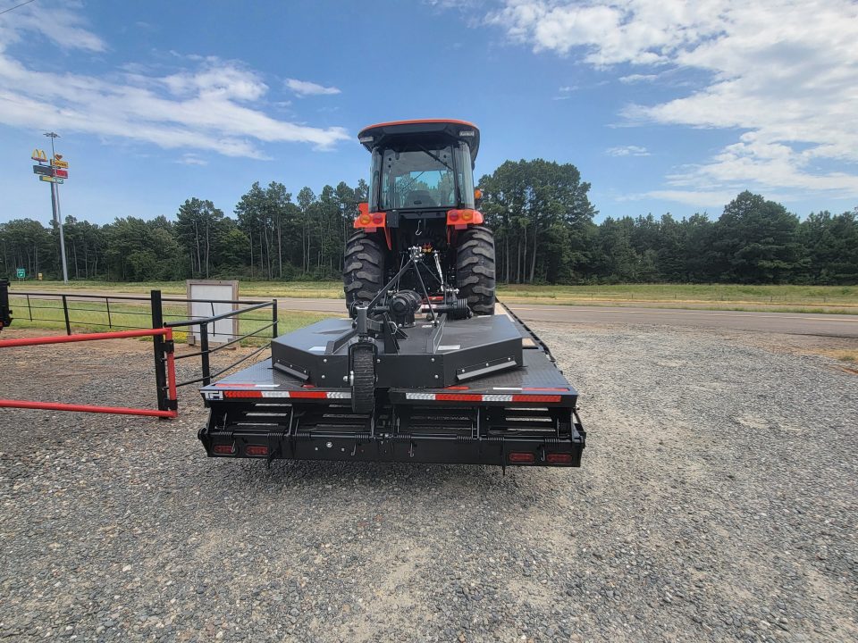 New 2026 Bad Boy 5055CS Tractor Shuttle Shift / 6' HD Rotary Cutter / 7' Grapple / 25' Top Hat Deckover Gooseneck