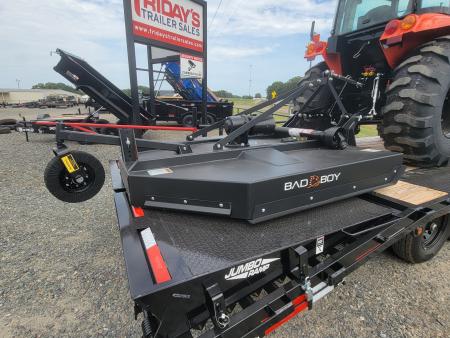 New 2026 Bad Boy 5055CS Tractor Shuttle Shift / 6' HD Rotary Cutter / 7' Grapple / 25' Top Hat Deckover Gooseneck