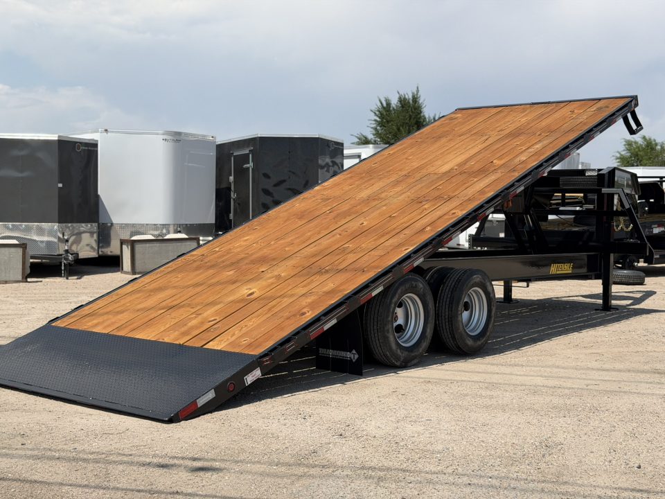 New 2026 Diamond T 8.5-25 Tandem Dual Gooseneck Tilting Deckover Equipment Hauler 24K GVWR