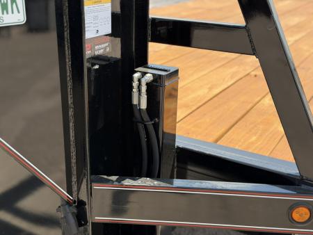 New 2026 Diamond T 8.5-25 Tandem Dual Gooseneck Tilting Deckover Equipment Hauler 24K GVWR