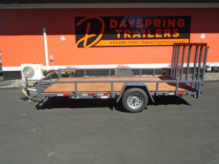 New 2027 Versatile Trailers 7X14 RAMP GATE Flatbed Trailer