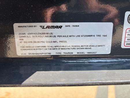 New 2027 Lamar Trailers H6832027 Utility Trailer