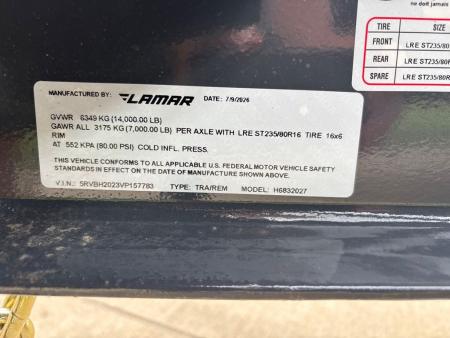 New 2027 Lamar Trailers H6832027 Utility Trailer