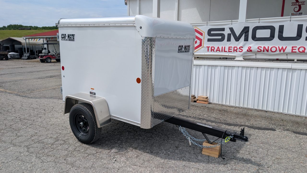New 2026 Car Mate 4x6 Custom Cargo Trailer w/ Single Rear Door