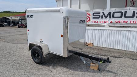 New 2026 Car Mate 4x6 Custom Cargo Trailer w/ Single Rear Door
