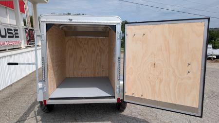 New 2026 Car Mate 4x6 Custom Cargo Trailer w/ Single Rear Door
