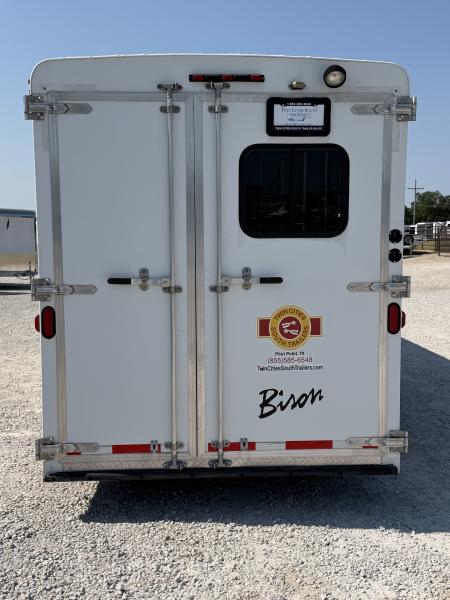 Used 2012 Bison 3 Horse Gooseneck 9' Living Quarters Horse Trailer