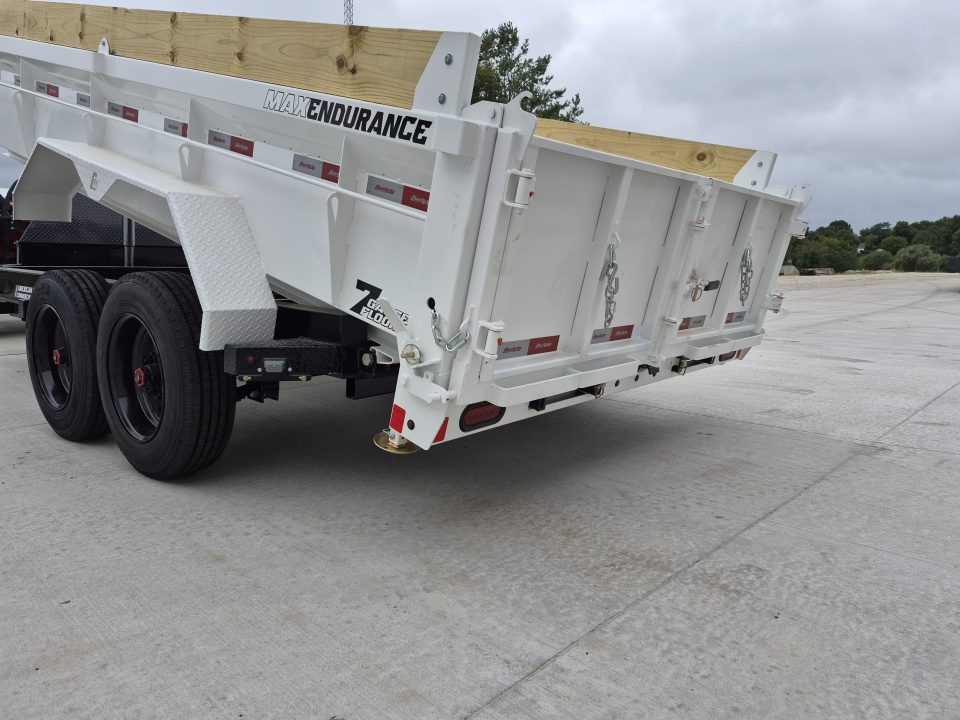 New Liberty 14' Dump Bed, 16K, 18 ply tires, Ramp, trap, White