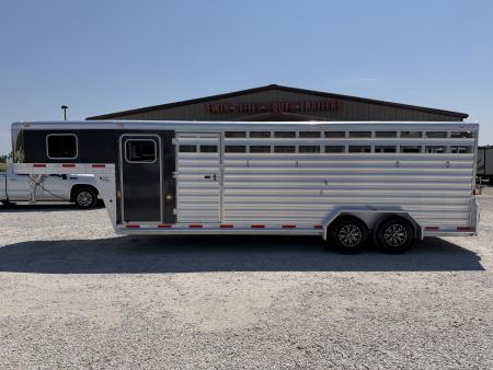 Used 2019 Exiss 24' Gooseneck Stock Combo Trailer