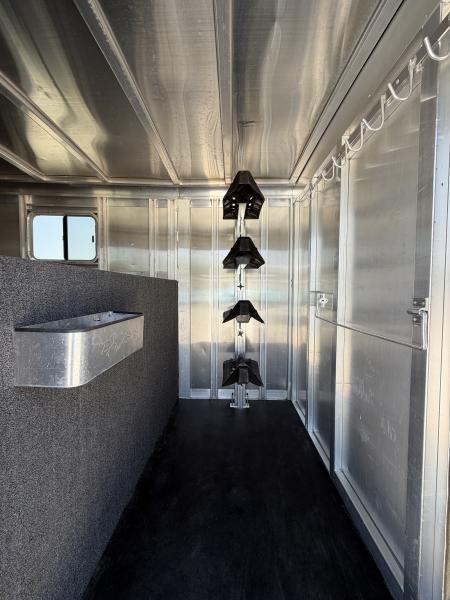 Used 2019 Exiss 24' Gooseneck Stock Combo Trailer