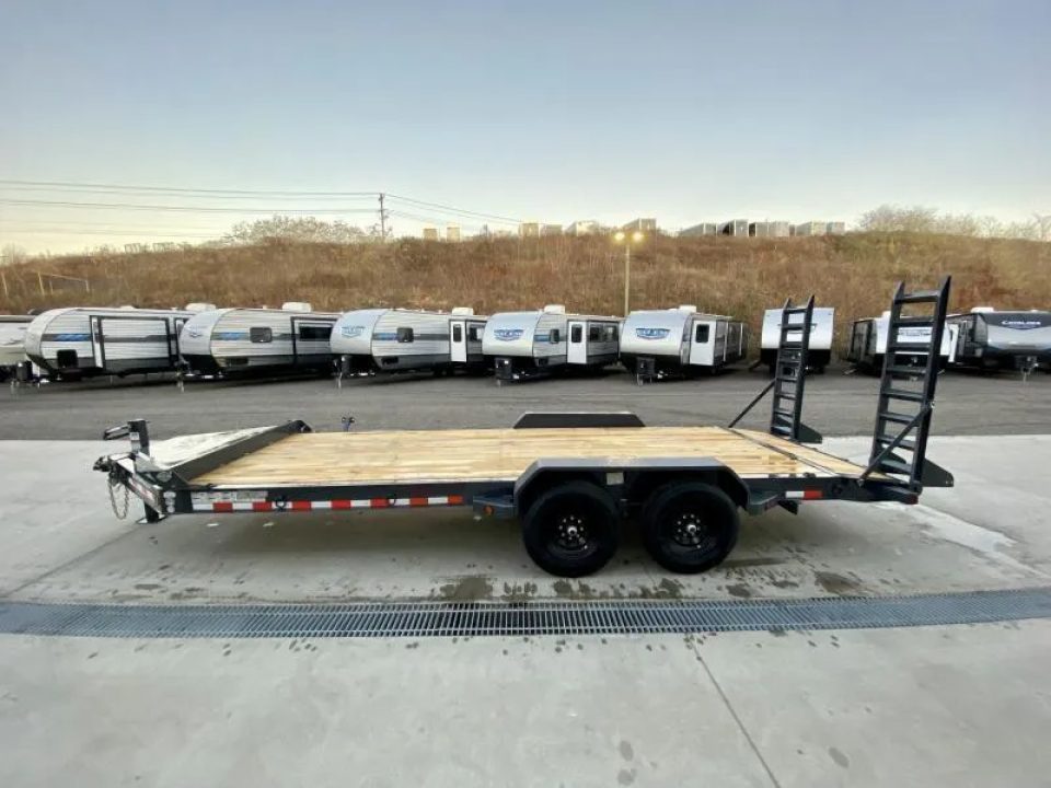 New 2026 Iron Bull 7x18' I-Beam Equipment Trailer 14000# GVW EWB8318072-EQ