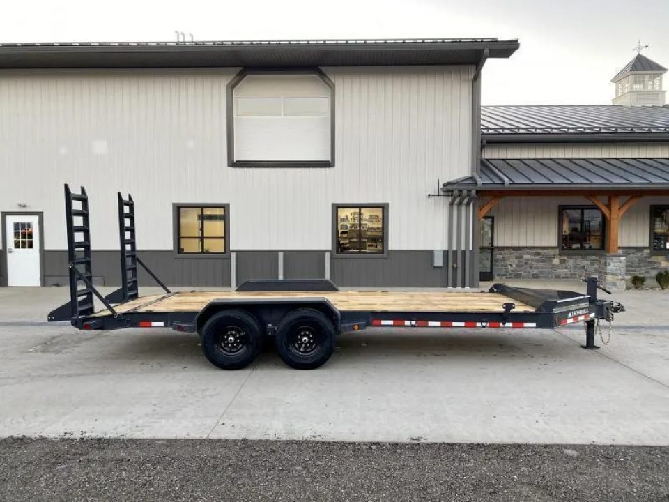 New 2026 Iron Bull 7x18' I-Beam Equipment Trailer 14000# GVW EWB8318072-EQ