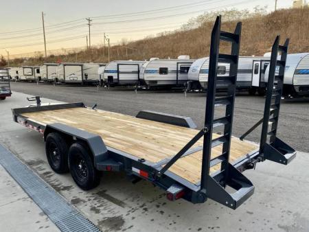 New 2026 Iron Bull 7x18' I-Beam Equipment Trailer 14000# GVW EWB8318072-EQ