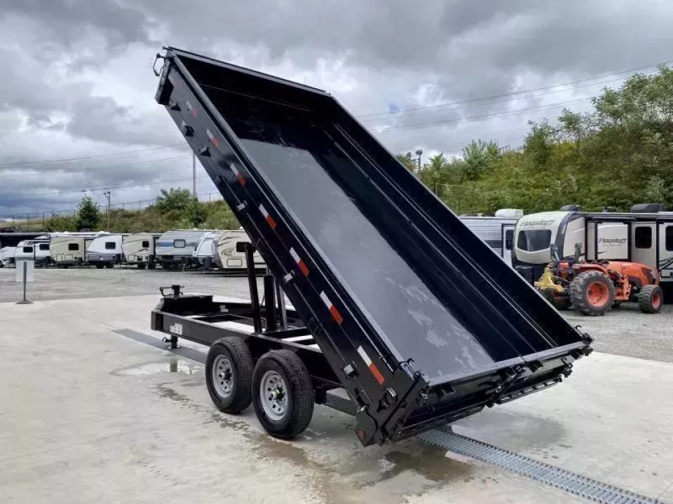 New 2026 Iron Bull 8x16' Deckover 14000 GVW * SCISSOR HOIST * FOLD DOWN SIDES * I-BEAM FRAME * DDP9616072