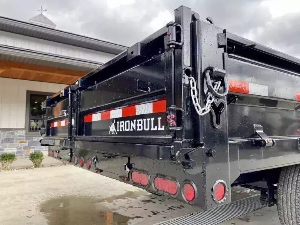 New 2026 Iron Bull 8x16' Deckover 14000 GVW * SCISSOR HOIST * FOLD DOWN SIDES * I-BEAM FRAME * DDP9616072