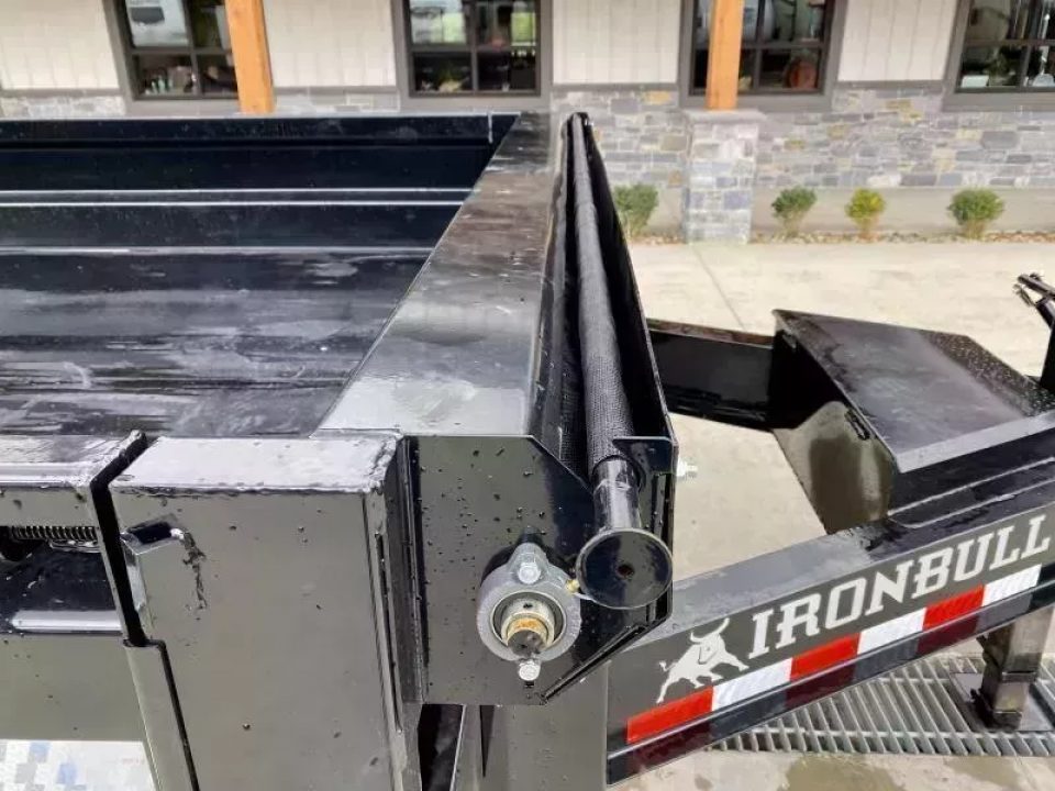 New 2026 Iron Bull 8x16' Deckover 14000 GVW * SCISSOR HOIST * FOLD DOWN SIDES * I-BEAM FRAME * DDP9616072