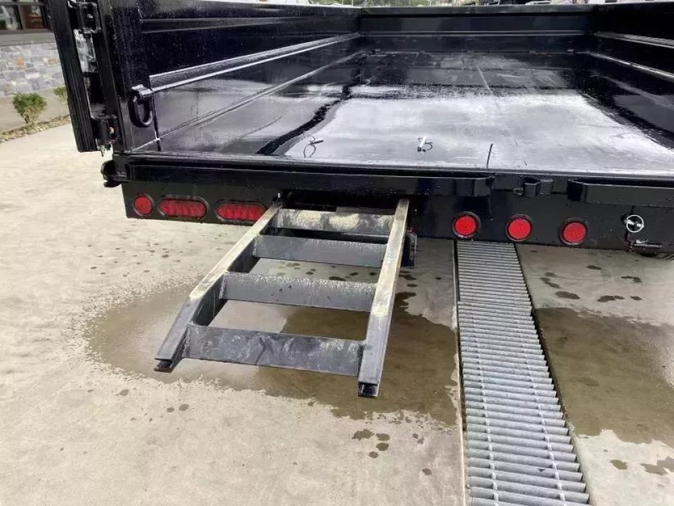 New 2026 Iron Bull 8x16' Deckover 14000 GVW * SCISSOR HOIST * FOLD DOWN SIDES * I-BEAM FRAME * DDP9616072