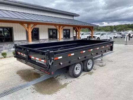 New 2026 Iron Bull 8x16' Deckover 14000 GVW * SCISSOR HOIST * FOLD DOWN SIDES * I-BEAM FRAME * DDP9616072