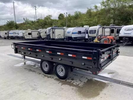 New 2026 Iron Bull 8x16' Deckover 14000 GVW * SCISSOR HOIST * FOLD DOWN SIDES * I-BEAM FRAME * DDP9616072