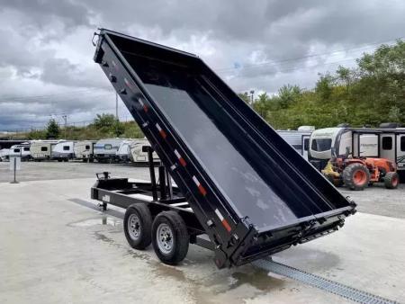 New 2026 Iron Bull 8x16' Deckover 14000 GVW * SCISSOR HOIST * FOLD DOWN SIDES * I-BEAM FRAME * DDP9616072