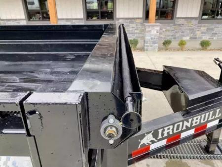 New 2026 Iron Bull 8x16' Deckover 14000 GVW * SCISSOR HOIST * FOLD DOWN SIDES * I-BEAM FRAME * DDP9616072