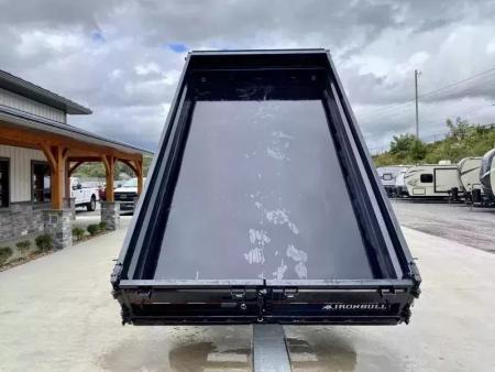 New 2026 Iron Bull 8x16' Deckover 14000 GVW * SCISSOR HOIST * FOLD DOWN SIDES * I-BEAM FRAME * DDP9616072