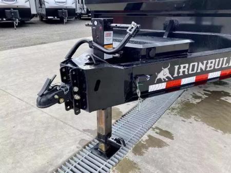 New 2026 Iron Bull 8x16' Deckover 14000 GVW * SCISSOR HOIST * FOLD DOWN SIDES * I-BEAM FRAME * DDP9616072