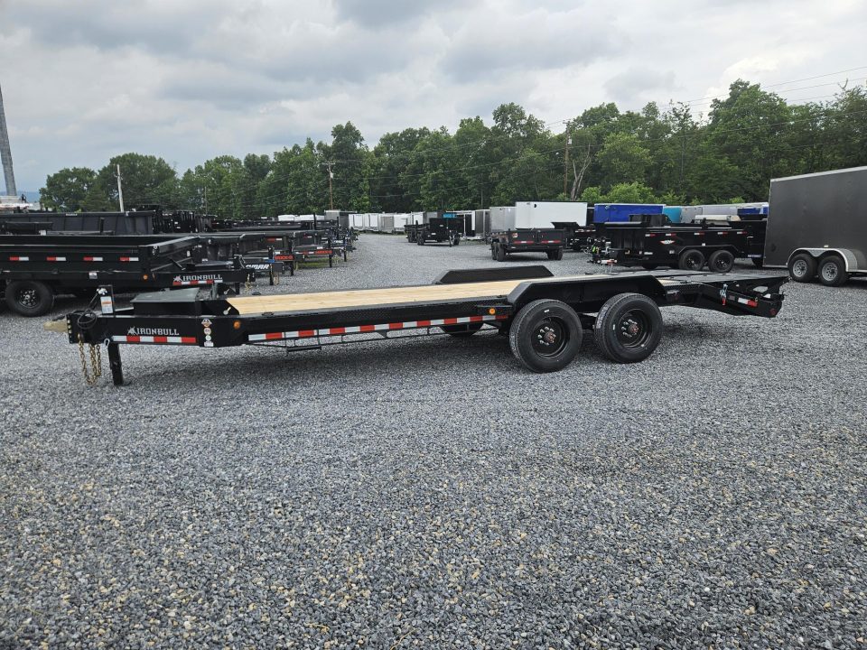 New 2026 Iron Bull 7x24' I-Beam HD Equipment Trailer 22000# GVW EHB8324102-FWR