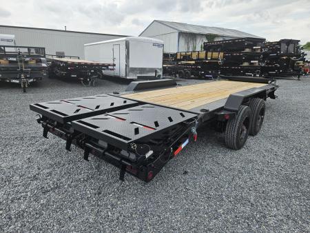 New 2026 Iron Bull 7x24' I-Beam HD Equipment Trailer 22000# GVW EHB8324102-FWR