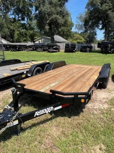 New 2025 Anderson Manufacturing Wood Deck 18' Car Hauler